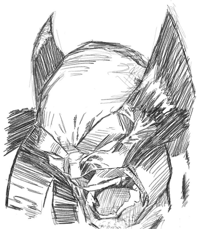 Pencil sketch of Wolverine